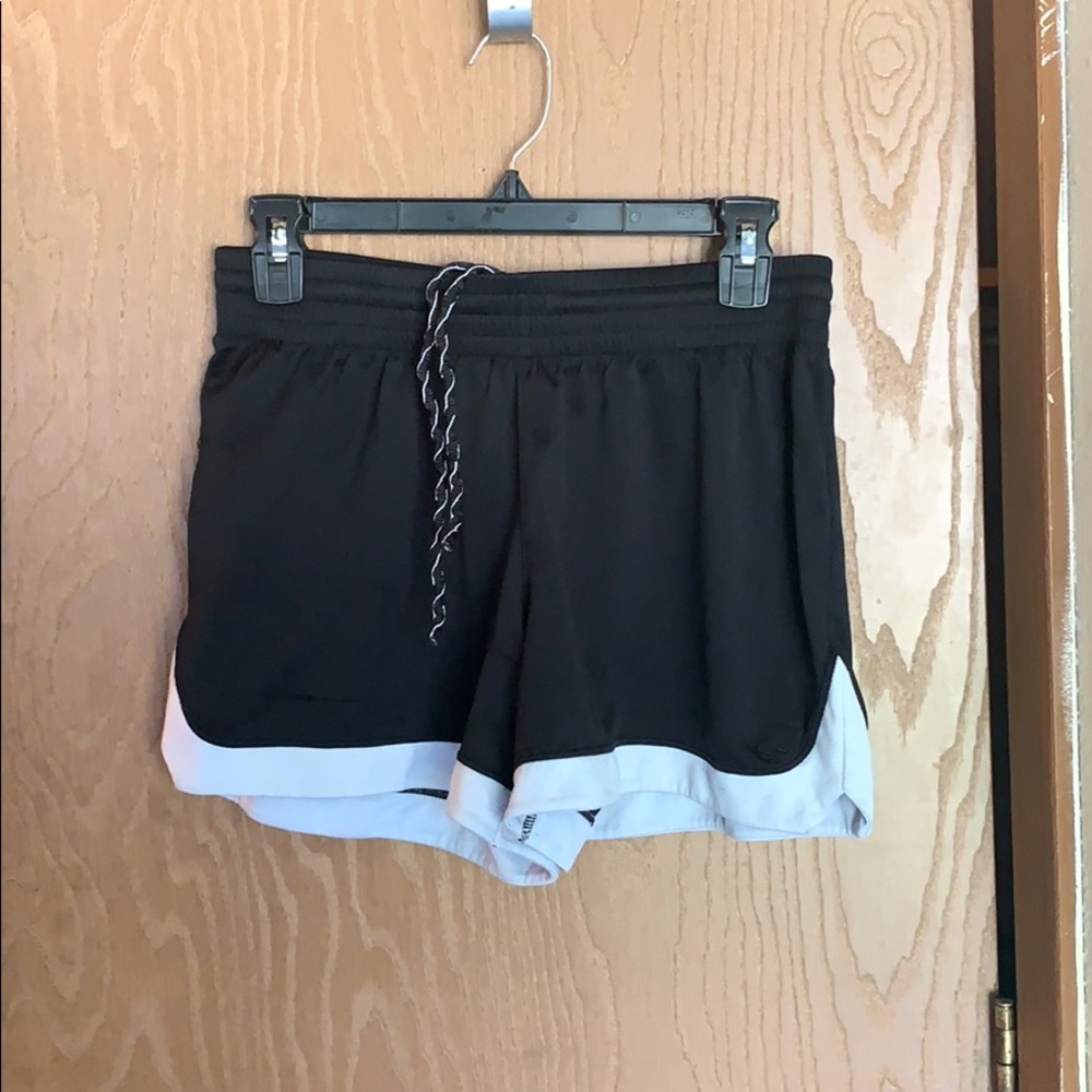 Black athletic shorts